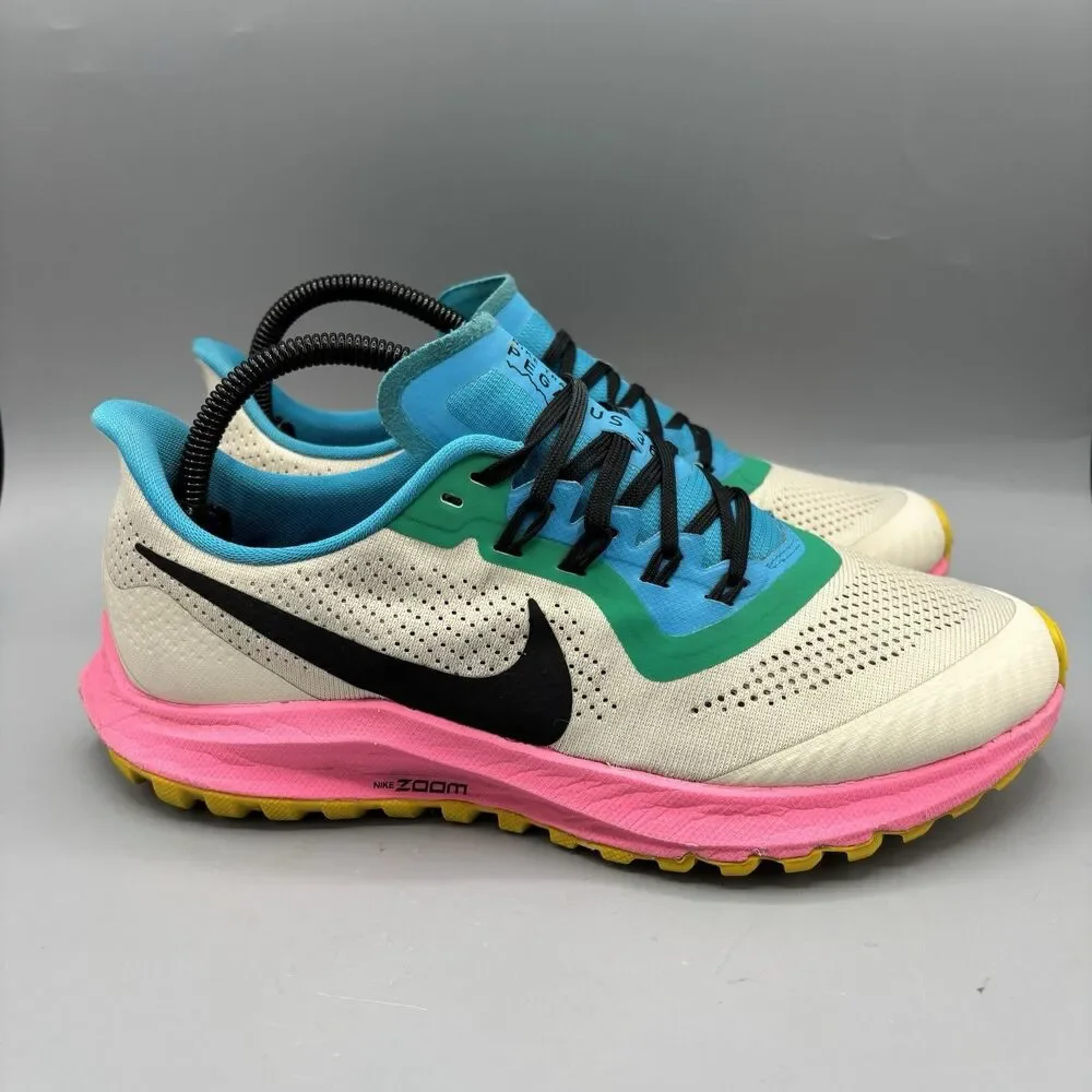 Nike Air Zoom Pegasus 36 Womens Gray Pink Athletic Running Shoes Sneakers Size 9